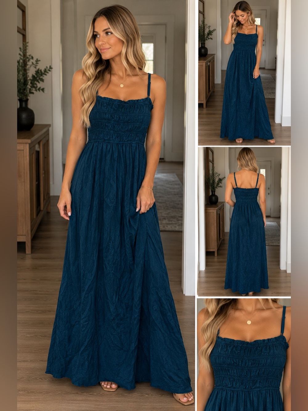Old Navy Teal Maxi Dress